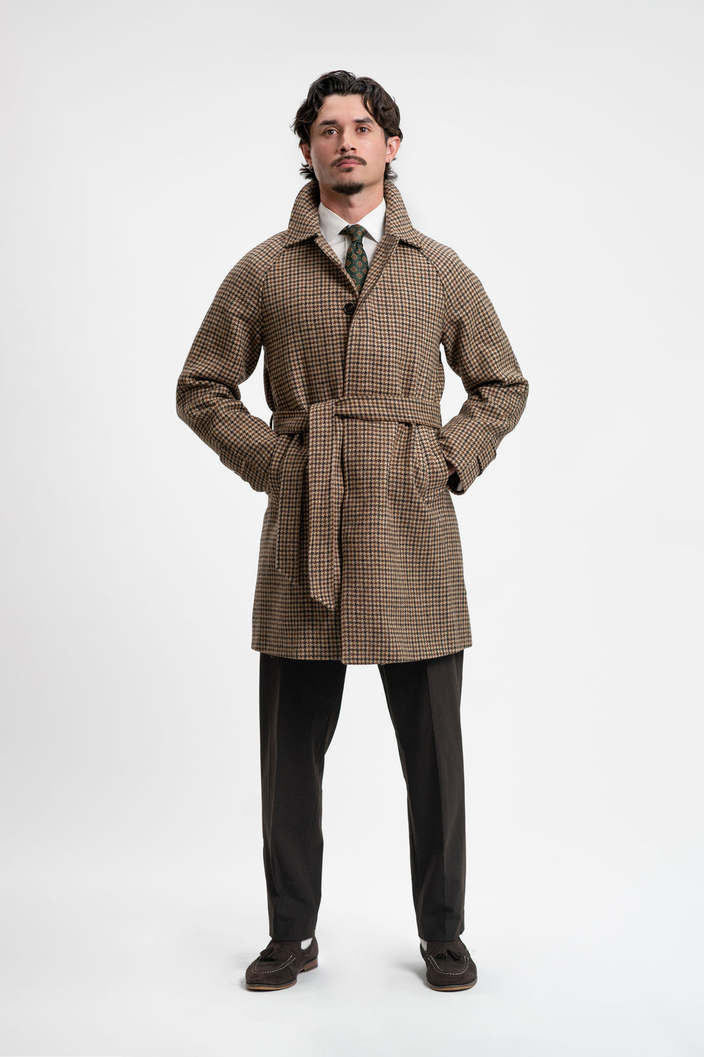 Houndstooth Casket Coat