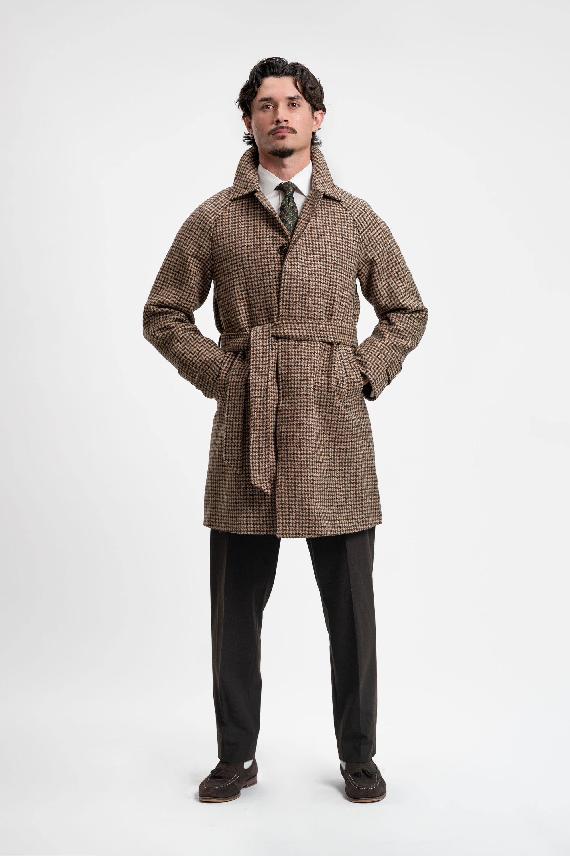 Houndstooth Casket Coat